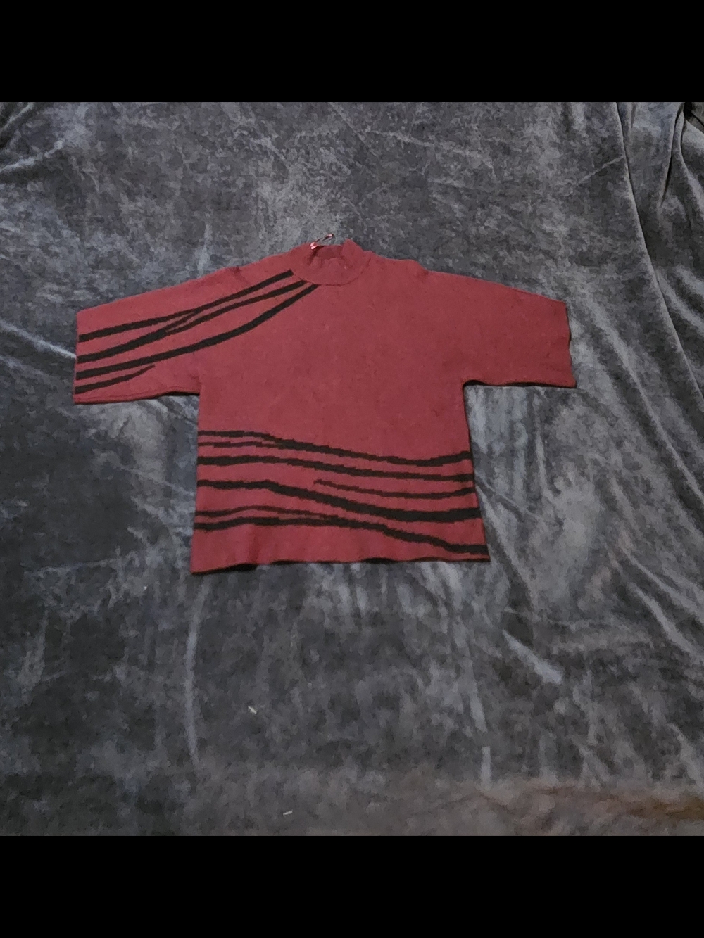 Alfani Burgundy Crewneck Sweater